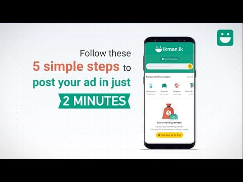 How to Post an Ad on ikman in 2 Minutes