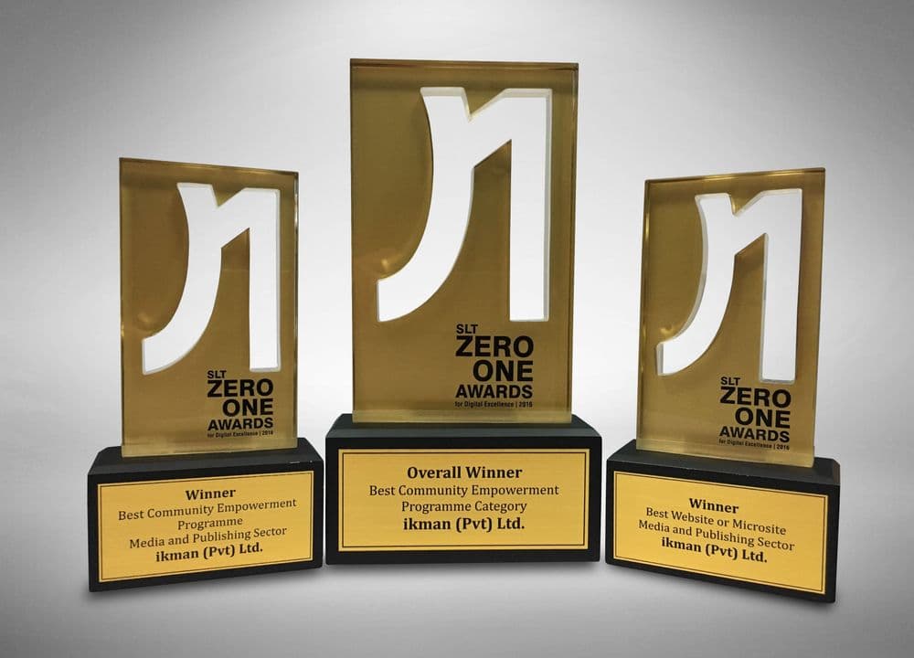 ikman.lk bags three wins at SLT Zero One Awards for Digital Excellence
