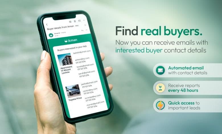 Buyer Contact Details Delivered to Your Inbox