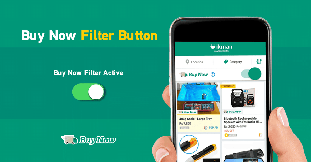 Use the Buy Now Filter to exclusively enjoy Buy Now ads