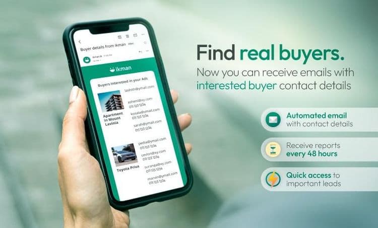 Buyer Contact Details Delivered to Your Inbox