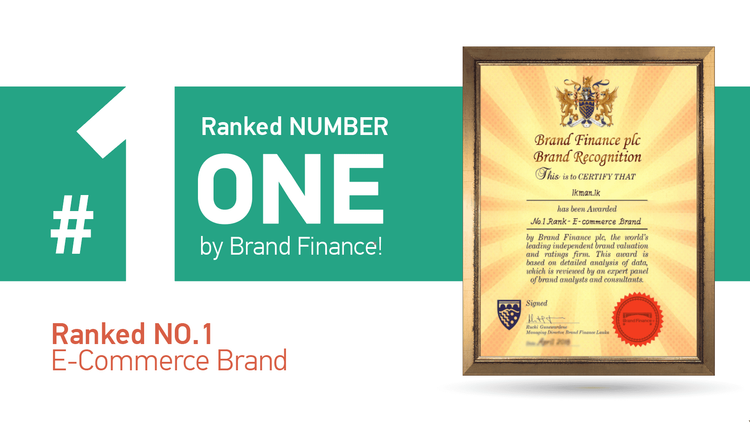 Brand Finance Awards ikman as the No.1 E-commerce Brand in Sri Lanka for the Second Consecutive Year